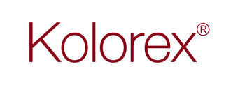 Kolorex logo in red on a white background